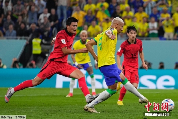 内马尔回归引领巴西4-1击败韩国晋级世界杯八强